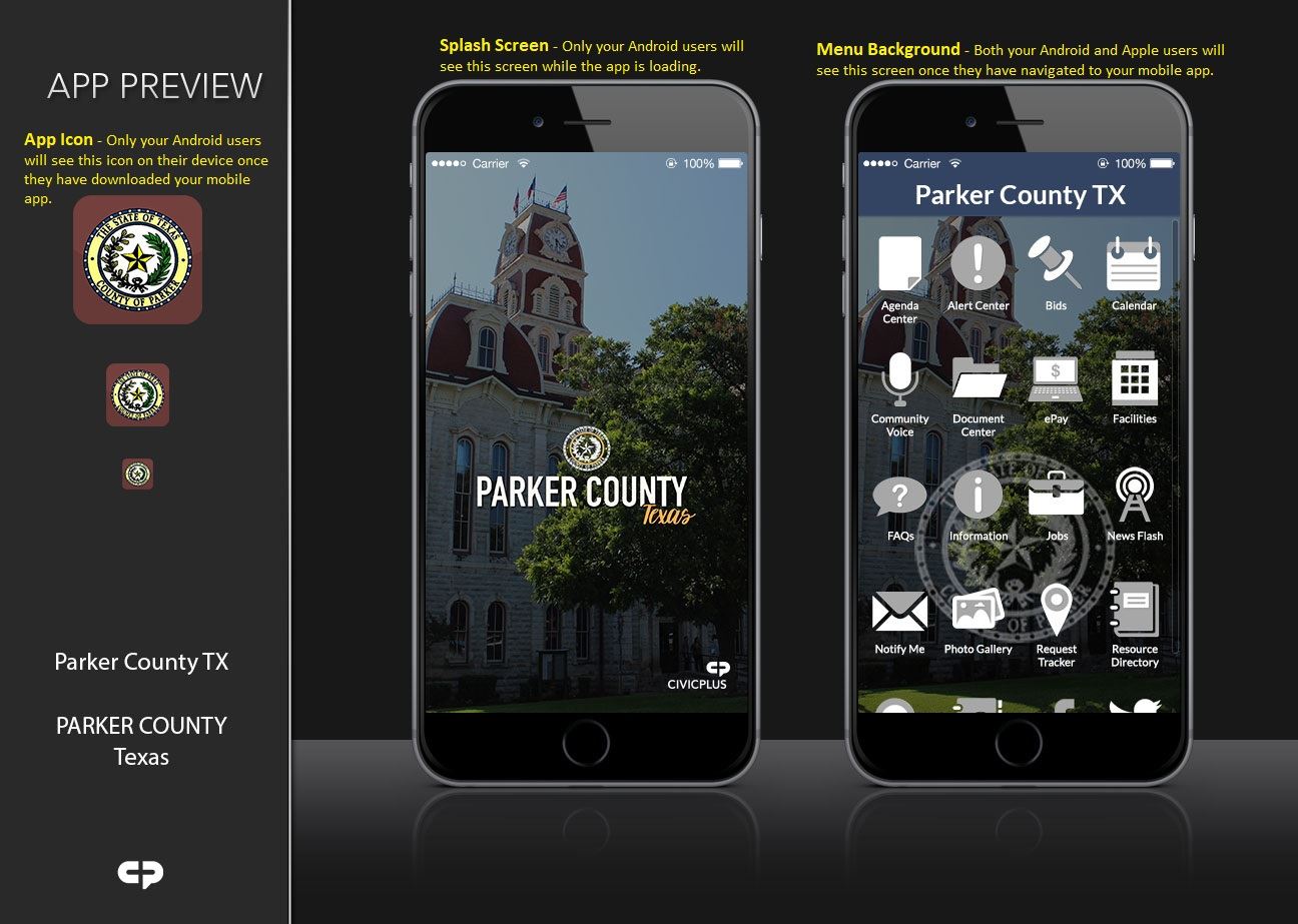 Image of Parker County TX - Mobile App Preview 