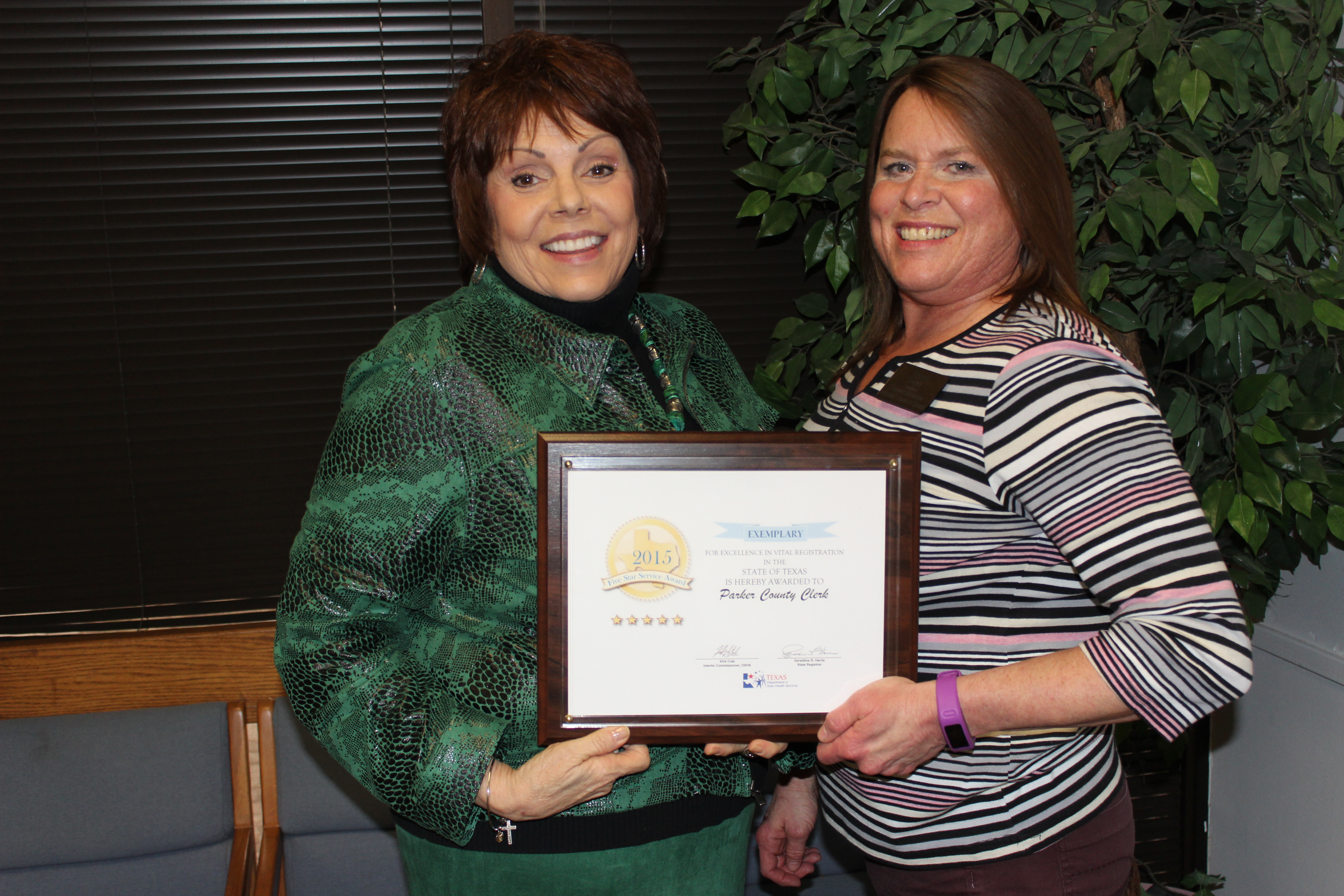 County Clerk's Office Receives Award